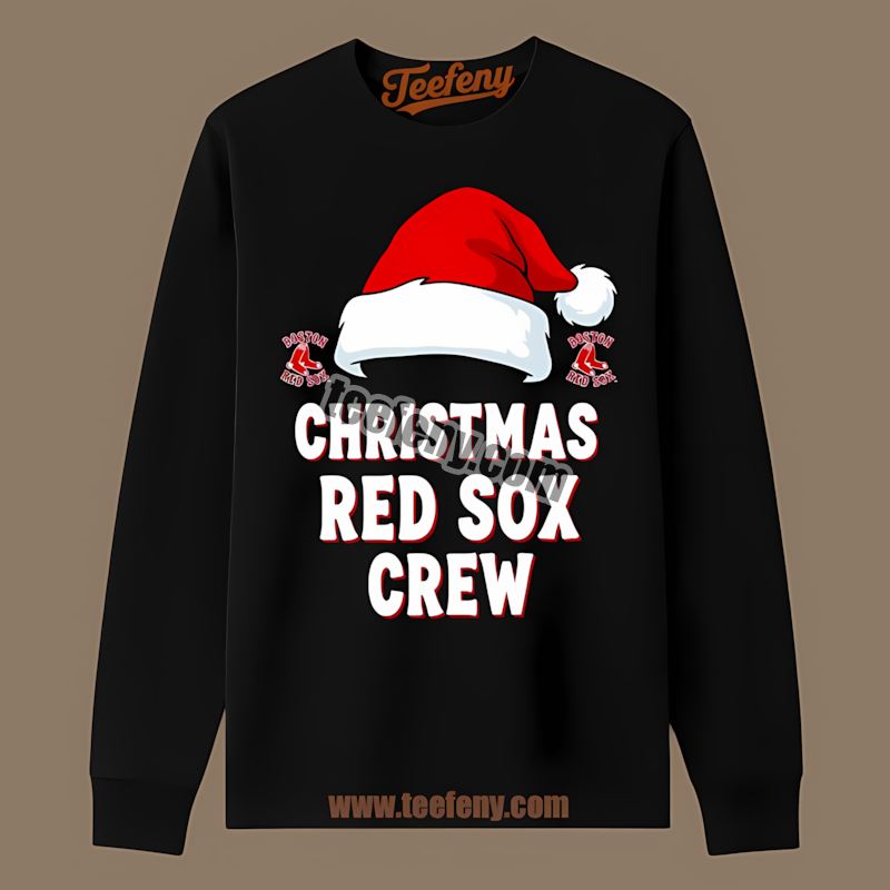Christmas Braves Crew Boston Red Sox Youth Long Sleeve Christmas Braves Crew Boston Red Sox Youth Long Sleeve