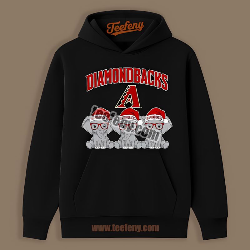 Christmas Elephants Arizona Diamondbacks Retro Hoodie Christmas Elephants Arizona Diamondbacks Retro Hoodie