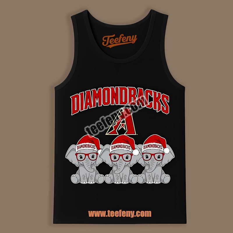 Christmas Elephants Arizona Diamondbacks Retro Tanktop Christmas Elephants Arizona Diamondbacks Retro Tanktop