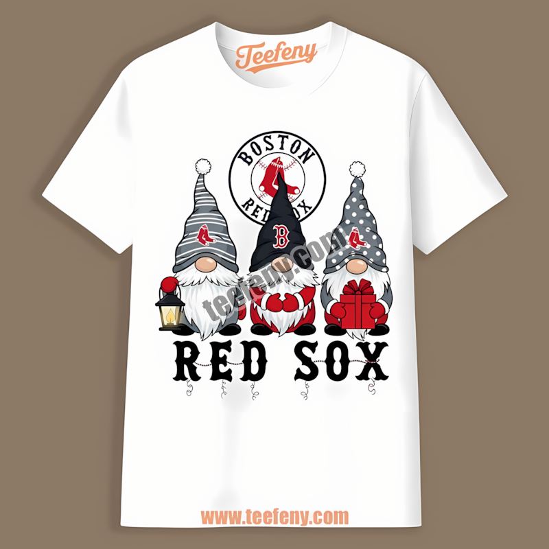 Christmas Gnomes Boston Red Sox Retro Shirt