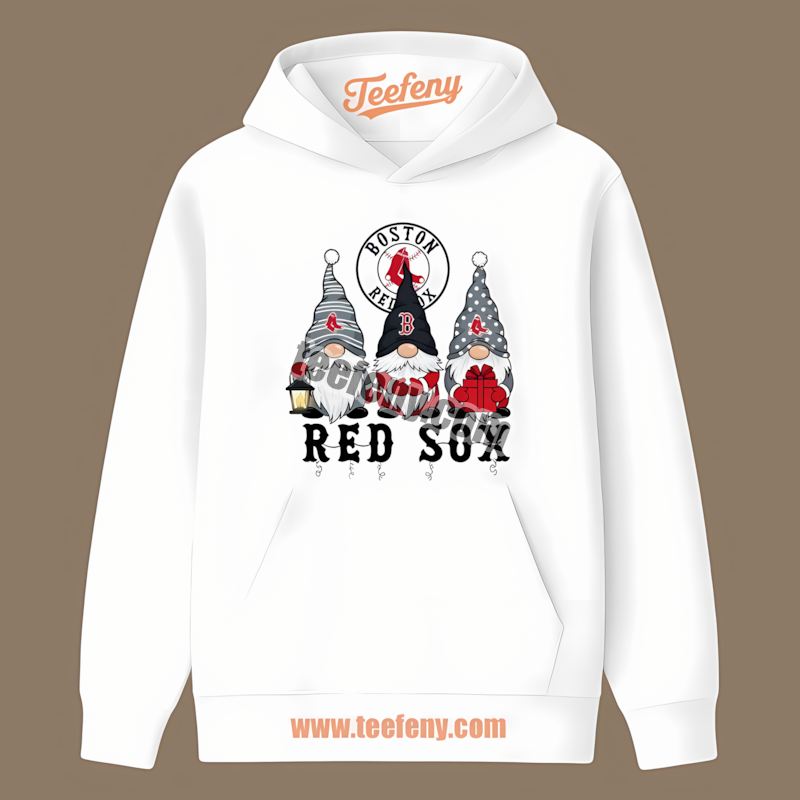 Christmas Gnomes Boston Red Sox Retro Hoodie Christmas Gnomes Boston Red Sox Retro Hoodie