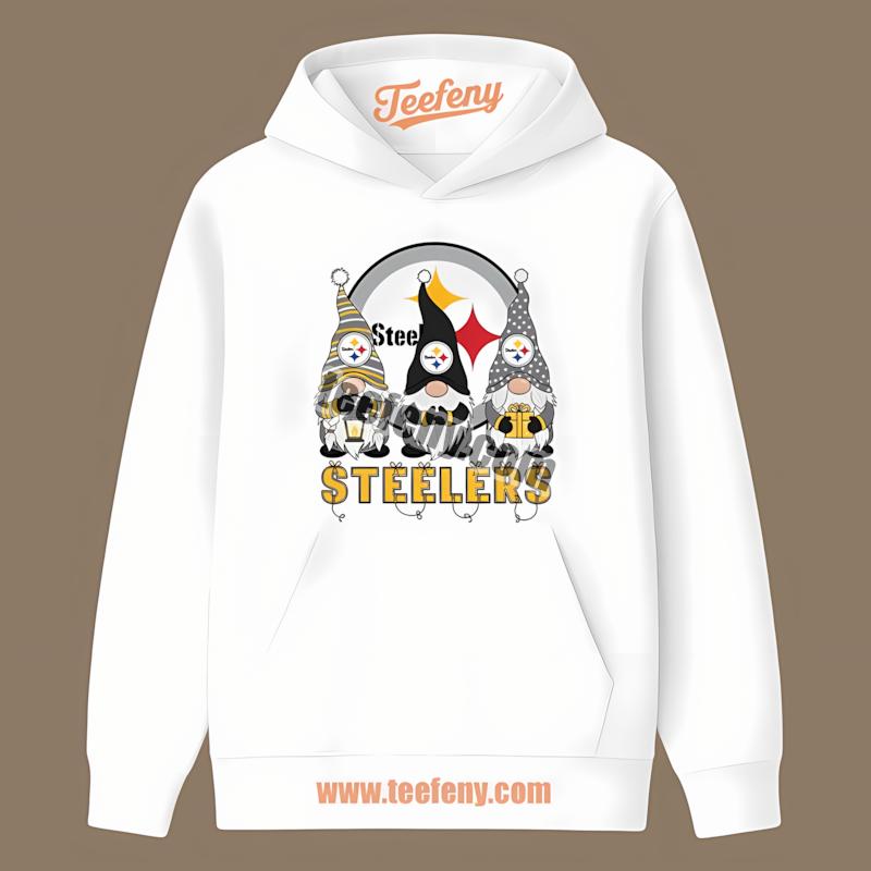 Christmas Gnomes Cheer For Pittsburgh SHoodielers Shirt Christmas Gnomes Cheer For Pittsburgh SHoodielers Shirt