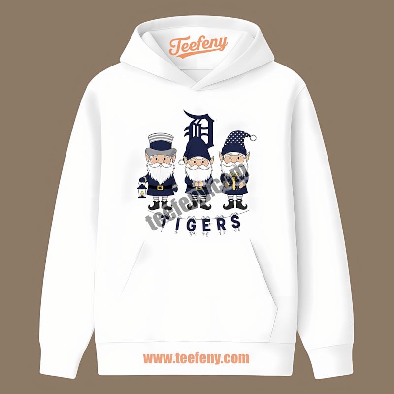 Christmas Gnomes Detroit Tigers Vintage Hoodie Christmas Gnomes Detroit Tigers Vintage Hoodie