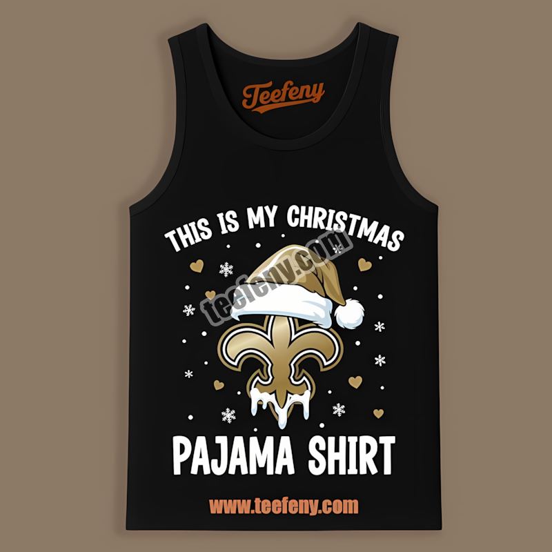 Christmas Pajama New Orleans Saints Sports Tanktop Christmas Pajama New Orleans Saints Sports Tanktop