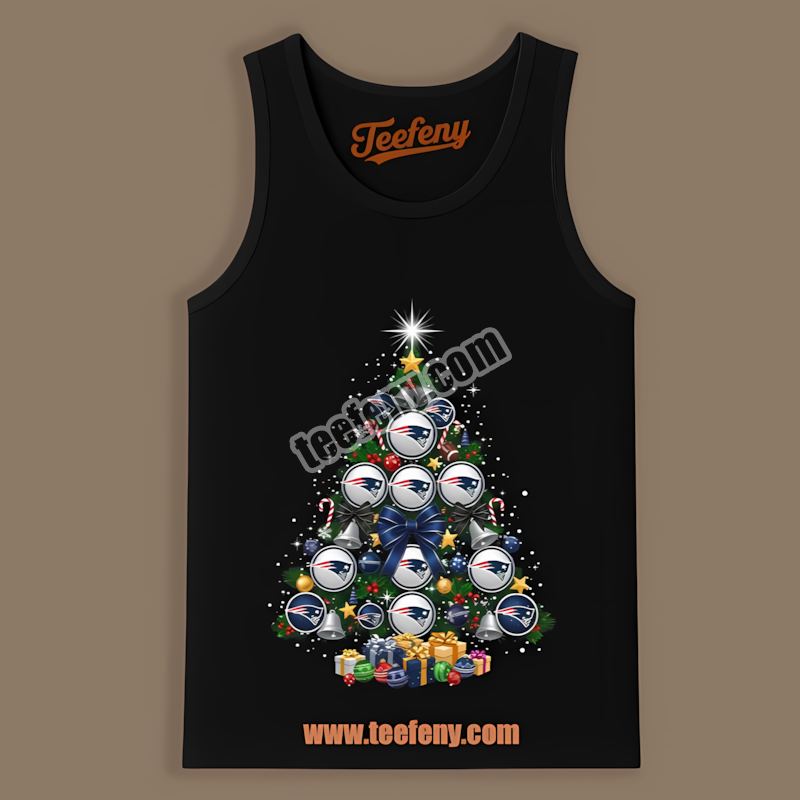 Christmas Tree Logo New England Patriots Regular Tanktop Christmas Tree Logo New England Patriots Regular Tanktop