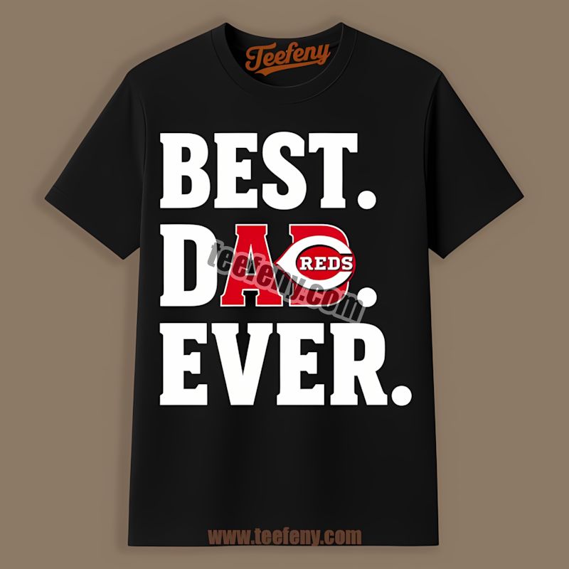 Cincinnati Reds Best Mom Ever Heart Custom Tee