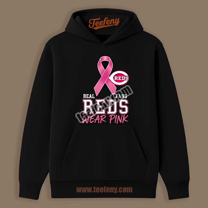 Cincinnati Reds Breast Cancer Awareness Fans Wear Pink Statement Hoodie Cincinnati Reds Breast Cancer Awareness Fans Wear Pink Statement Hoodie