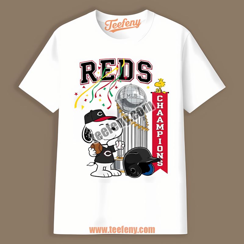 Cincinnati Reds Champions Snoopy Celebration Sports Shirt