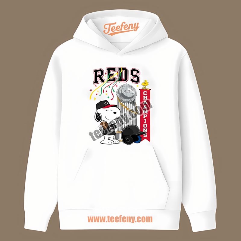 Cincinnati Reds Champions Snoopy Celebration Sports Hoodie Cincinnati Reds Champions Snoopy Celebration Sports Hoodie