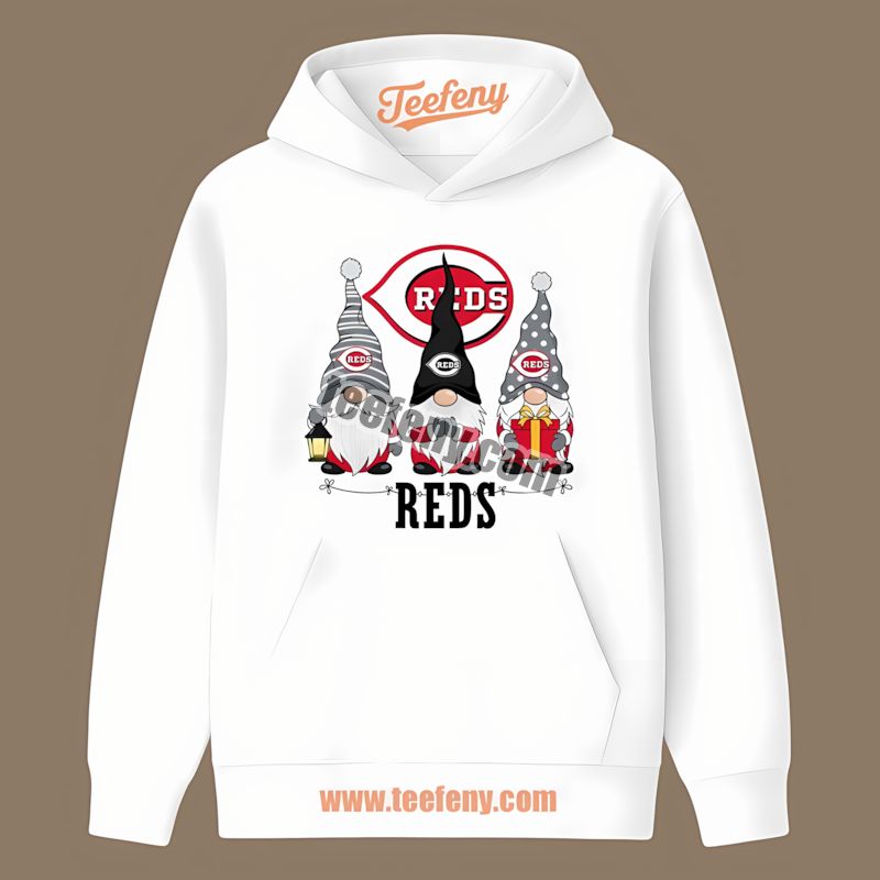 Cincinnati Reds Christmas Gnomes Funny Hoodie Cincinnati Reds Christmas Gnomes Funny Hoodie