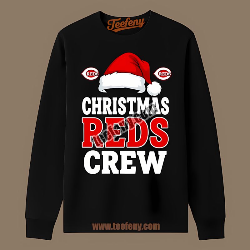 Cincinnati Reds Christmas Reds Crew Unisex Long Sleeve Cincinnati Reds Christmas Reds Crew Unisex Long Sleeve