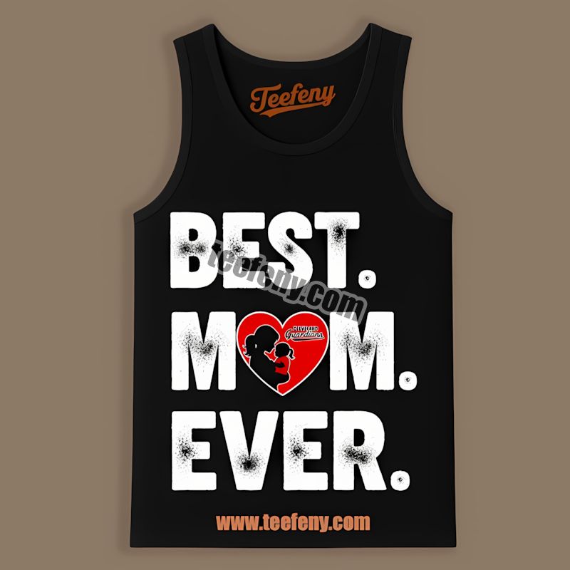 Cleveland Guardians Best Mom Ever Heart Custom Tanktop Cleveland Guardians Best Mom Ever Heart Custom Tanktop