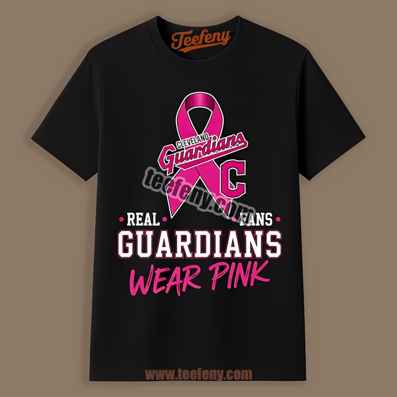 Cleveland Guardians Breast Cancer Awareness Fans Wear Pink Fashion Shirt
