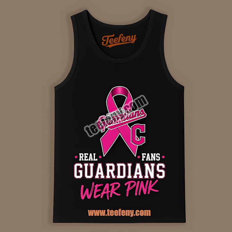 Cleveland Guardians Breast Cancer Awareness Fans Wear Pink Fashion Tanktop Cleveland Guardians Breast Cancer Awareness Fans Wear Pink Fashion Tanktop