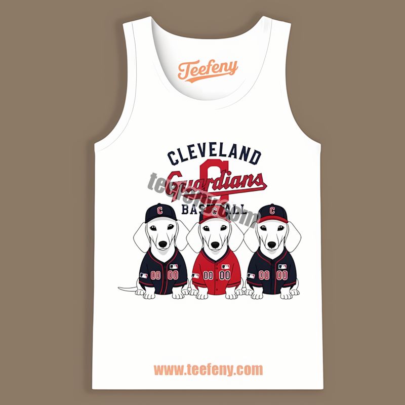 Cleveland Guardians Dachshund Dogs Long Sleeve Tanktop Cleveland Guardians Dachshund Dogs Long Sleeve Tanktop