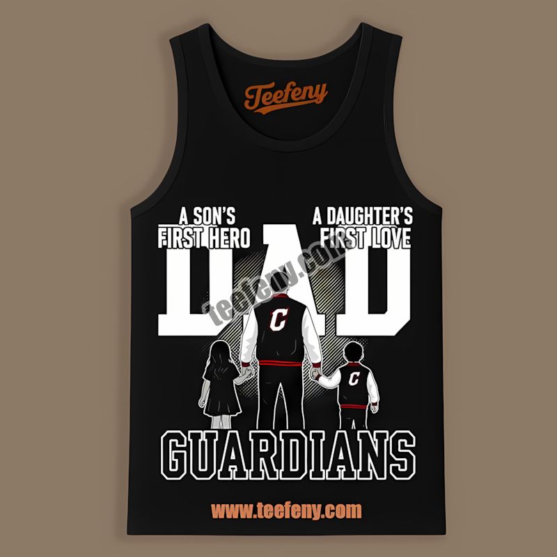 Cleveland Guardians Dad A Sons Hero Daughters Love Adults Tanktop Cleveland Guardians Dad A Sons Hero Daughters Love Adults Tanktop