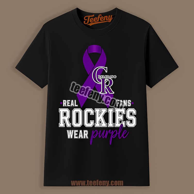 Colorado Rockies Breast Cancer Awareness Fans Wear Purple Statement Shirt