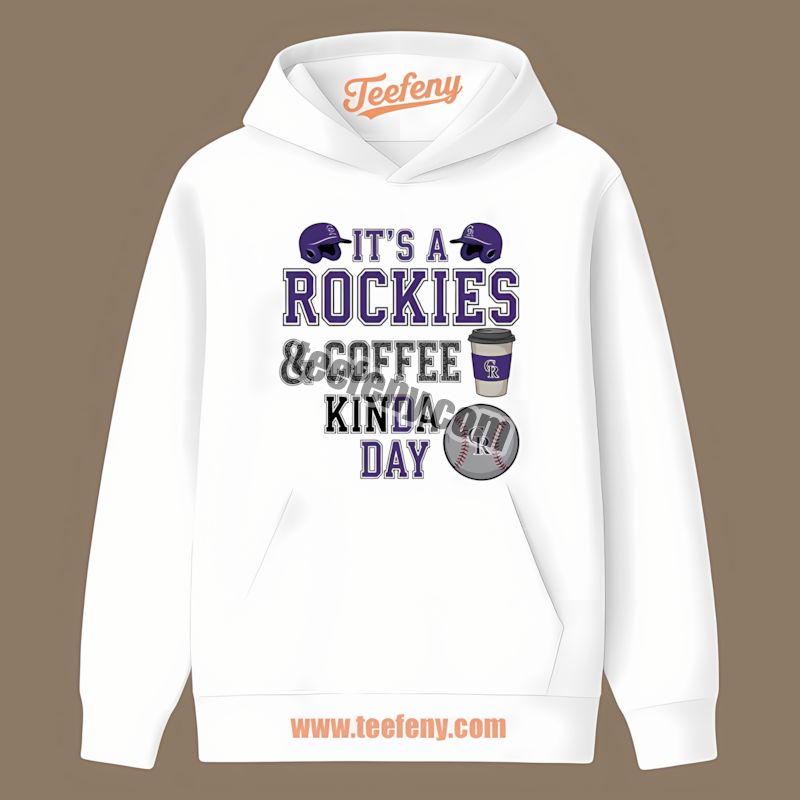 Colorado Rockies Coffee Kinda Day Comfort Colors THoodie Colorado Rockies Coffee Kinda Day Comfort Colors THoodie