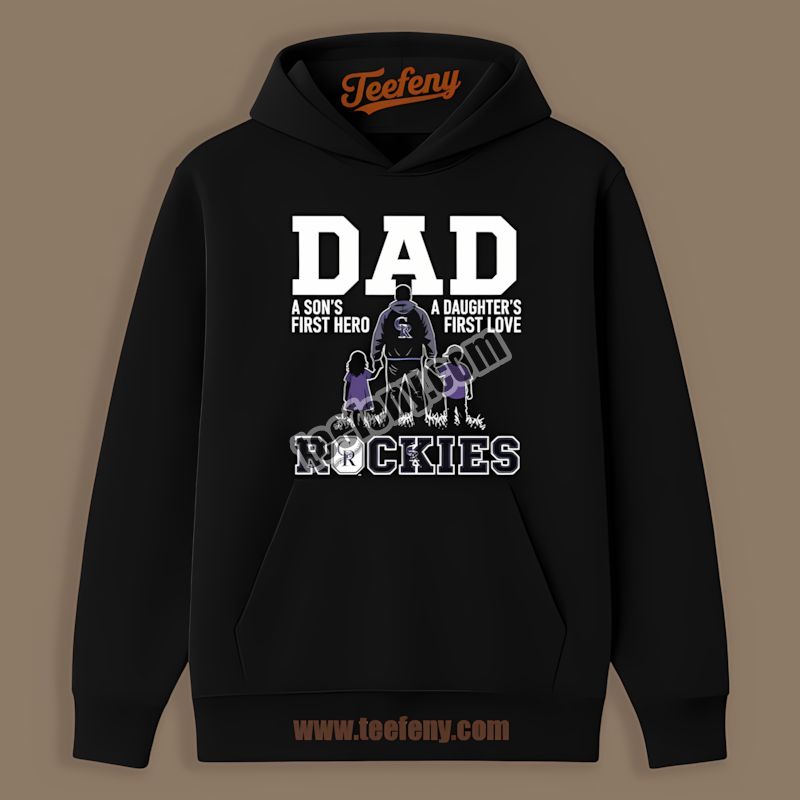 Colorado Rockies Dad A Sons Hero Daughters Love Adults Hoodie Colorado Rockies Dad A Sons Hero Daughters Love Adults Hoodie