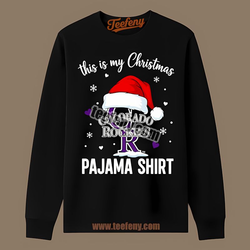 Colorado Rockies This Is My Christmas Pajama Custom Made Long Sleeve Colorado Rockies This Is My Christmas Pajama Custom Made Long Sleeve