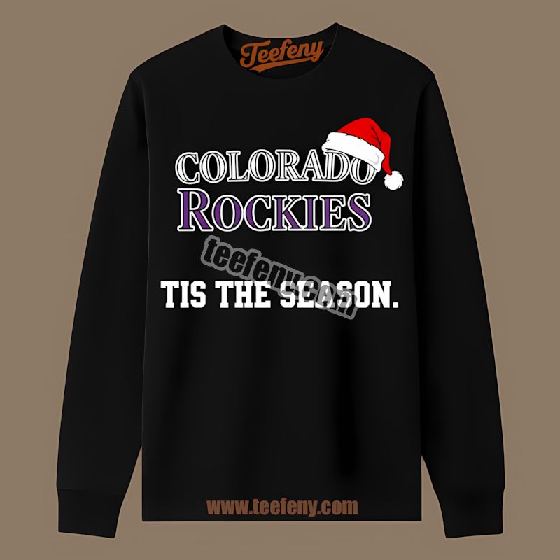 Colorado Rockies Tis The Season Christmas Fashion Long Sleeve Colorado Rockies Tis The Season Christmas Fashion Long Sleeve