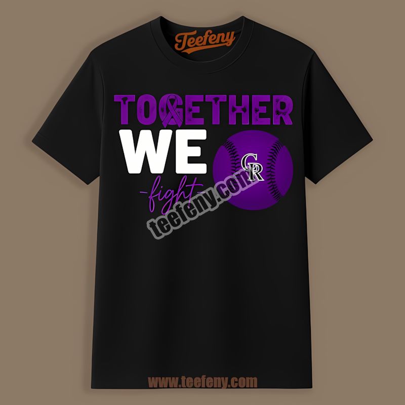 Colorado Rockies Together We Fight Breast Cancer Awareness Best Tshirt For Men
