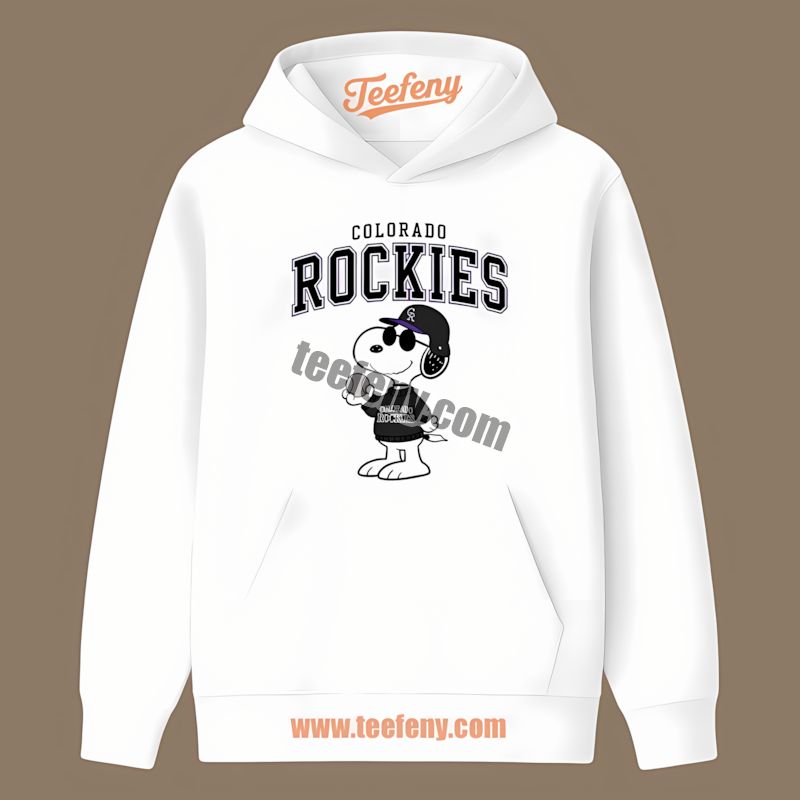 Colorado Rockies Vs Cool Snoopy Hoodie Printing Colorado Rockies Vs Cool Snoopy Hoodie Printing
