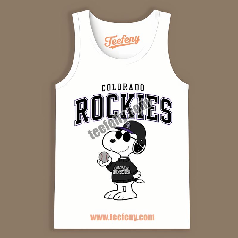 Colorado Rockies Vs Cool Snoopy Tanktop Printing Colorado Rockies Vs Cool Snoopy Tanktop Printing