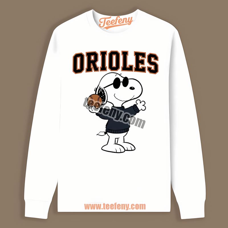 Cool Snoopy Baltimore Orioles Party Long Sleeve Cool Snoopy Baltimore Orioles Party Long Sleeve