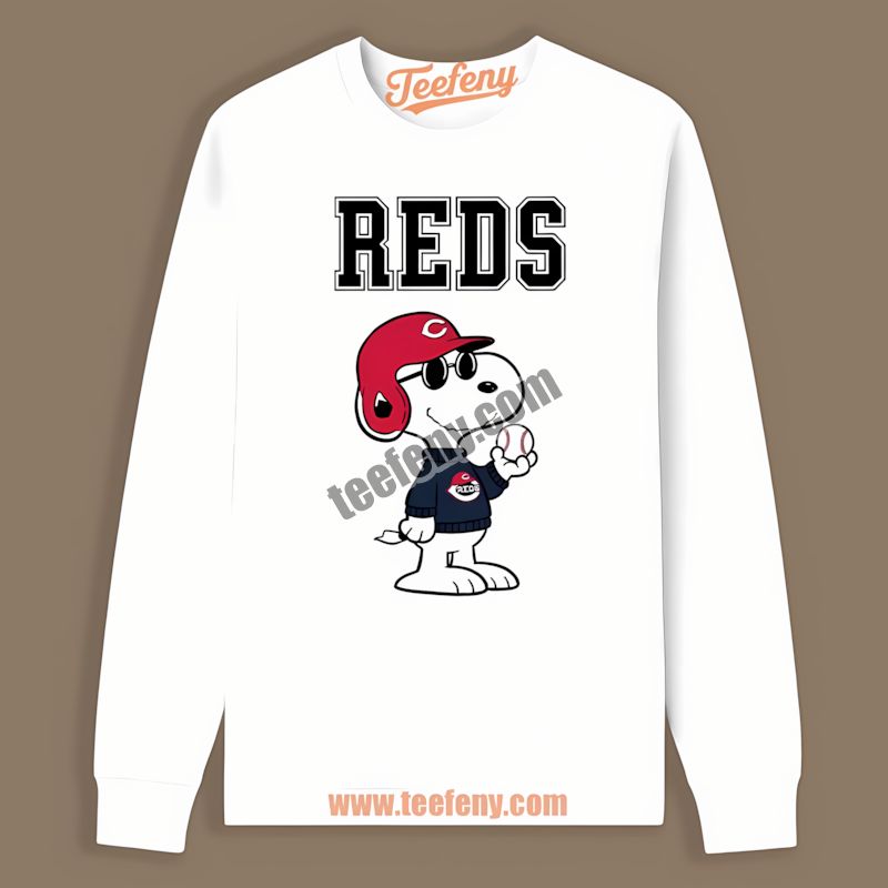 Cool Snoopy Vs Cincinnati Reds Funny Long Sleeve Cool Snoopy Vs Cincinnati Reds Funny Long Sleeve