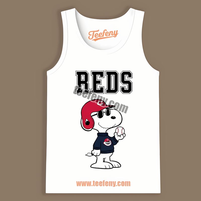 Cool Snoopy Vs Cincinnati Reds Funny Tanktop Cool Snoopy Vs Cincinnati Reds Funny Tanktop
