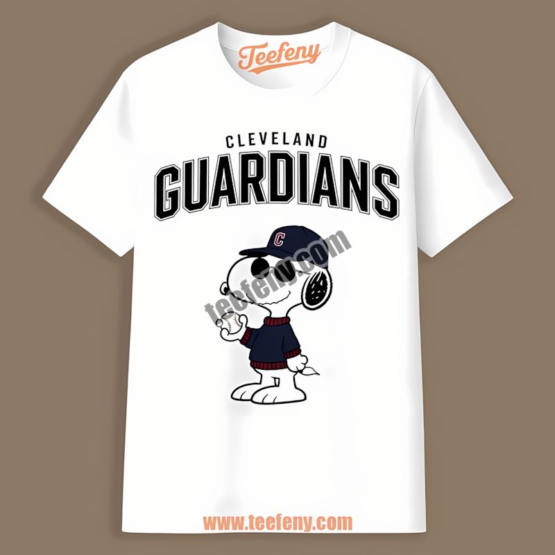 Cool Snoopy Vs Cleveland Guardians Funny Shirt