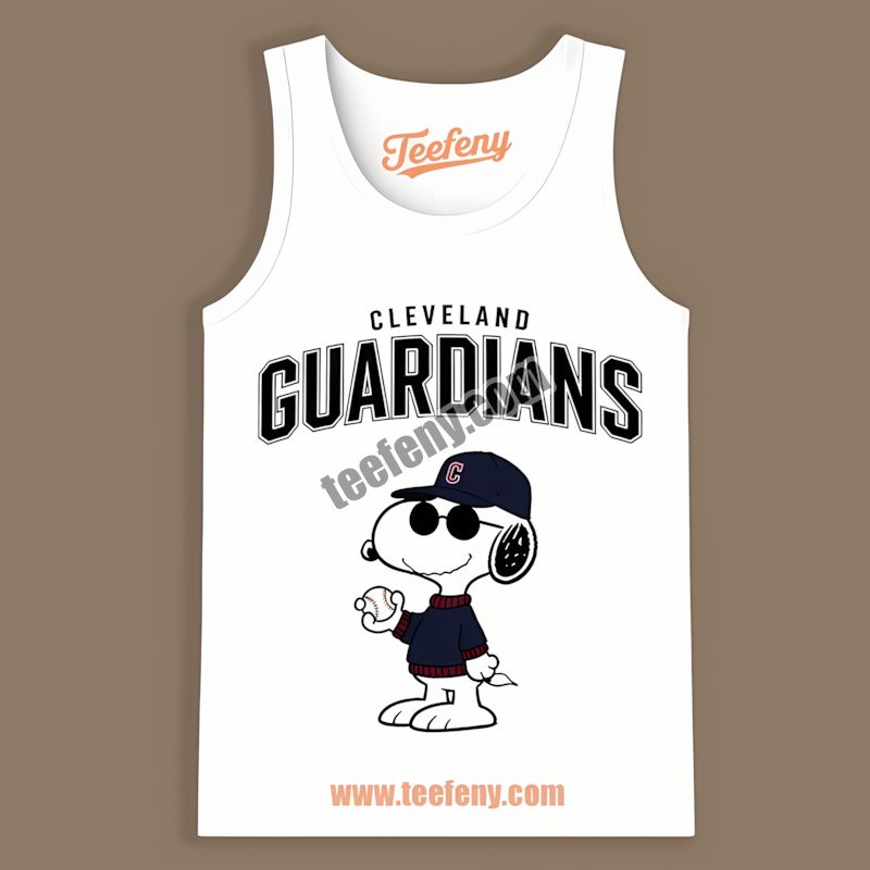Cool Snoopy Vs Cleveland Guardians Funny Tanktop Cool Snoopy Vs Cleveland Guardians Funny Tanktop