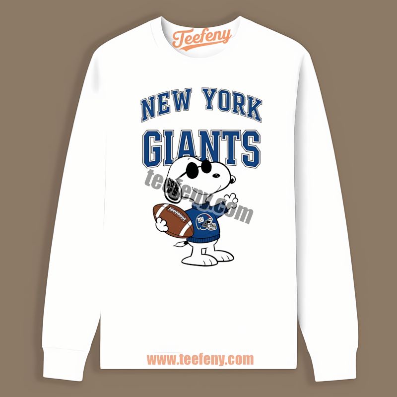 Cool Snoopy Vs New York Giants Regular Long Sleeve Cool Snoopy Vs New York Giants Regular Long Sleeve