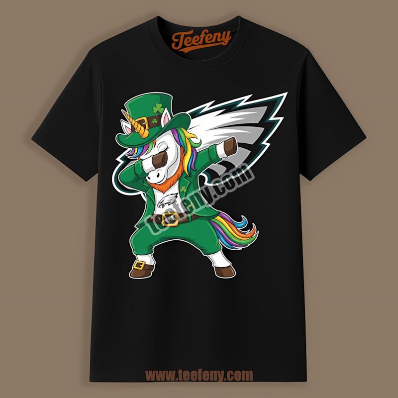 Dabbing Unicorn Vs St Patricks Day Philadelphia Eagles Shirt