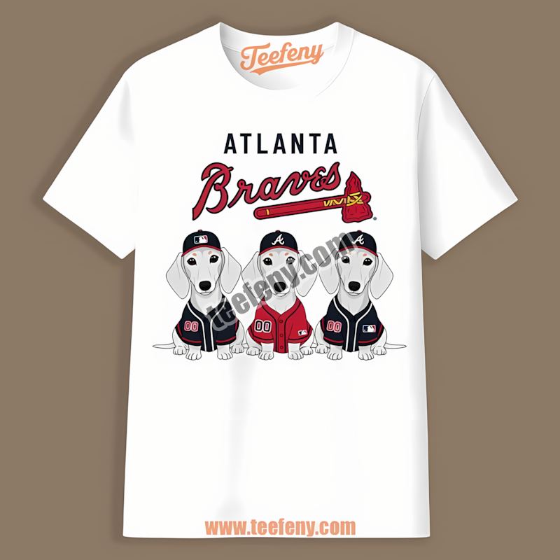 Dachshund Dogs Atlanta Braves Statement Shirt