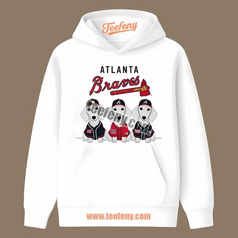 Dachshund Dogs Atlanta Braves Statement Hoodie Dachshund Dogs Atlanta Braves Statement Hoodie