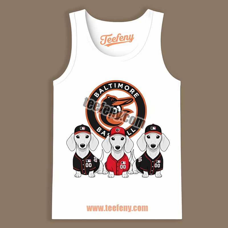 Dachshund Dogs Baltimore Orioles Custom Tanktop Dachshund Dogs Baltimore Orioles Custom Tanktop