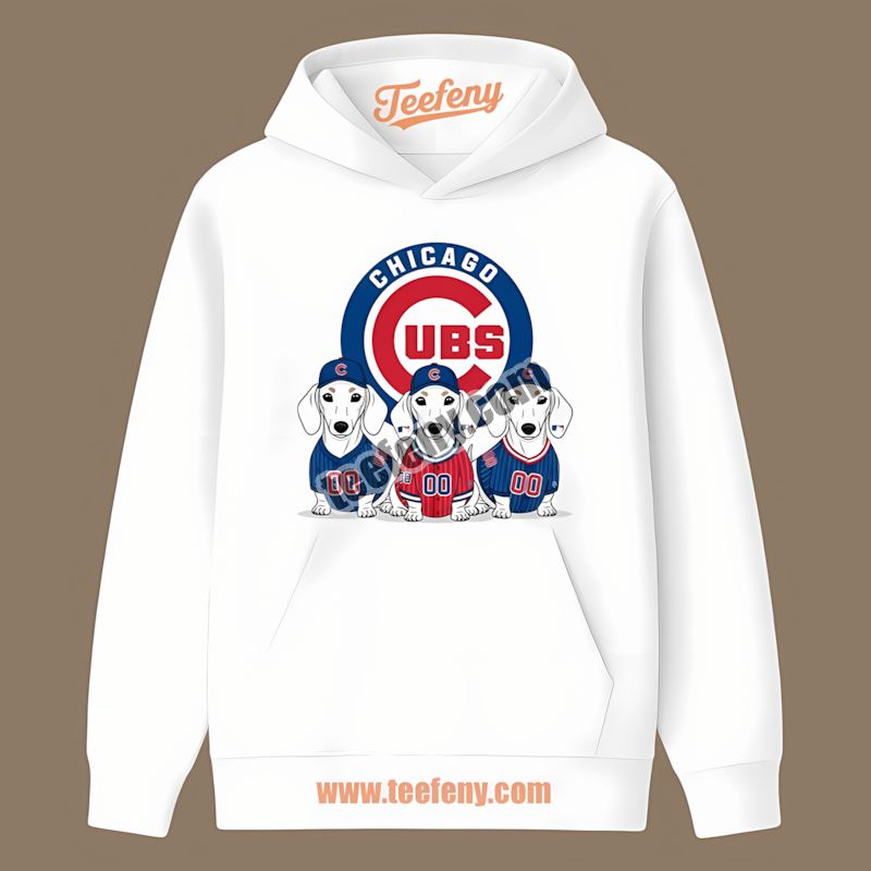 Dachshund Dogs Chicago Cubs Classic Hoodie Dachshund Dogs Chicago Cubs Classic Hoodie