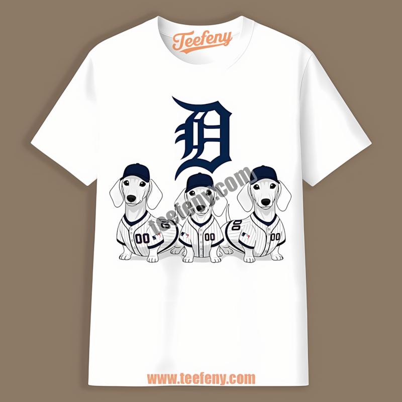 Dachshund Dogs Detroit Tigers Classic Shirt