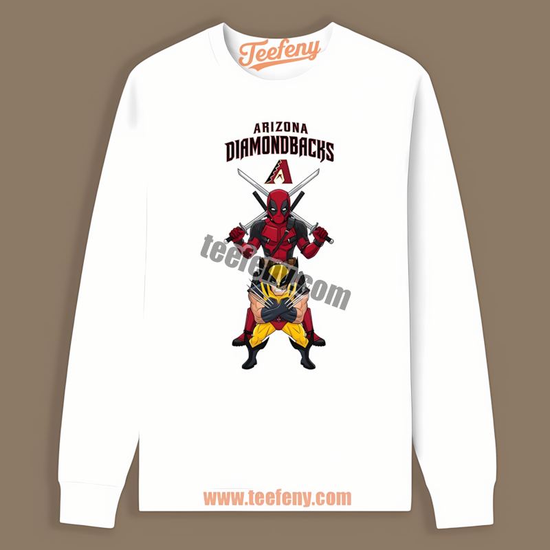 Deadpool Wolverine Arizona Diamondbacks Crossover Long Sleeve Deadpool Wolverine Arizona Diamondbacks Crossover Long Sleeve