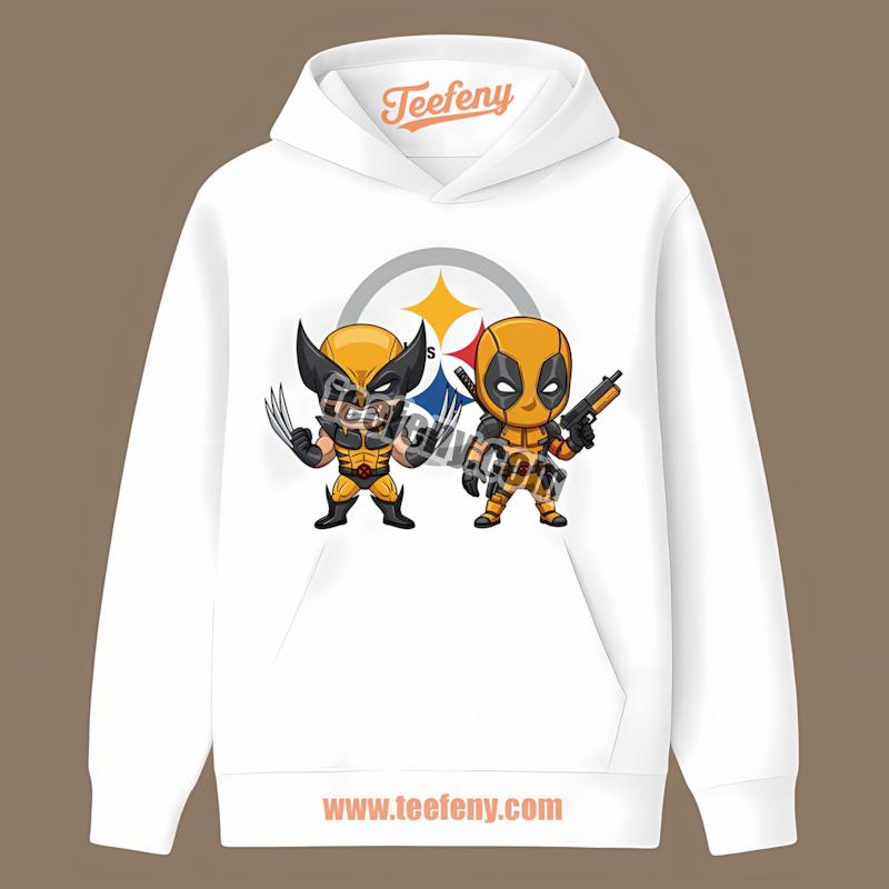 Deadpool Wolverine Support Pittsburgh SHoodielers Shirt Deadpool Wolverine Support Pittsburgh SHoodielers Shirt