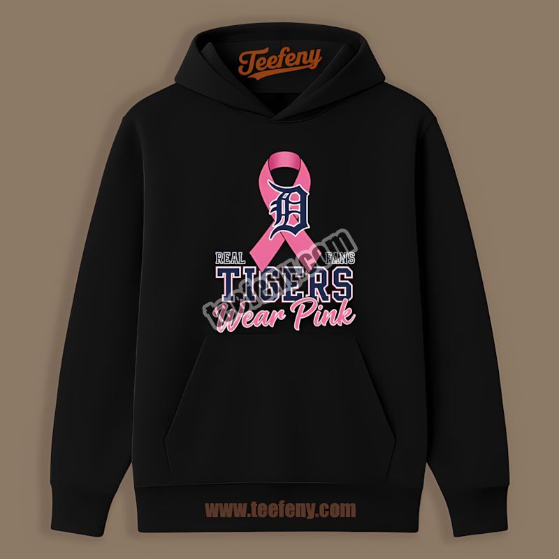 Detroit Tigers Breast Cancer Awareness Fans Wear Pink Graphic Hoodie Detroit Tigers Breast Cancer Awareness Fans Wear Pink Graphic Hoodie