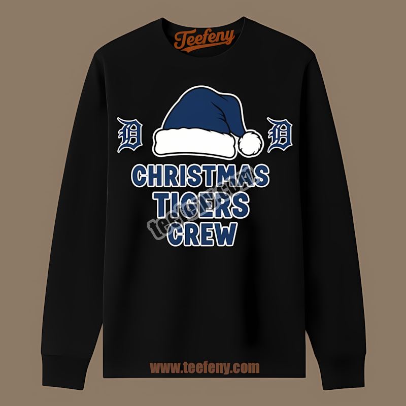 Detroit Tigers Christmas Tigers Crew Unisex Long Sleeve Detroit Tigers Christmas Tigers Crew Unisex Long Sleeve