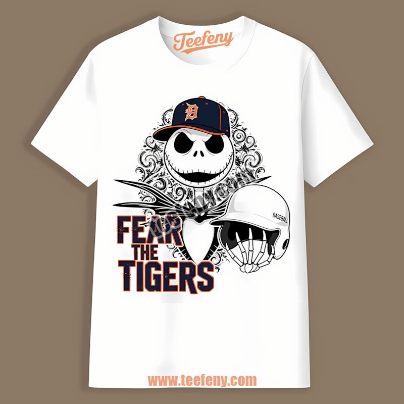 Detroit Tigers Fear The Jack Skellington Unisex Shirt