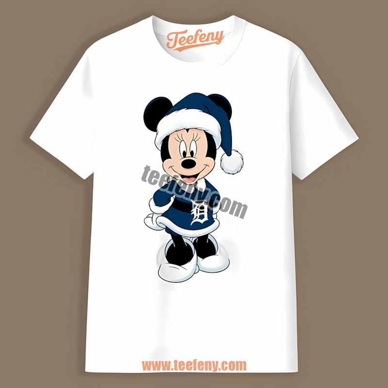 Detroit Tigers Minnie Mouse Christmas Unisex Shirt