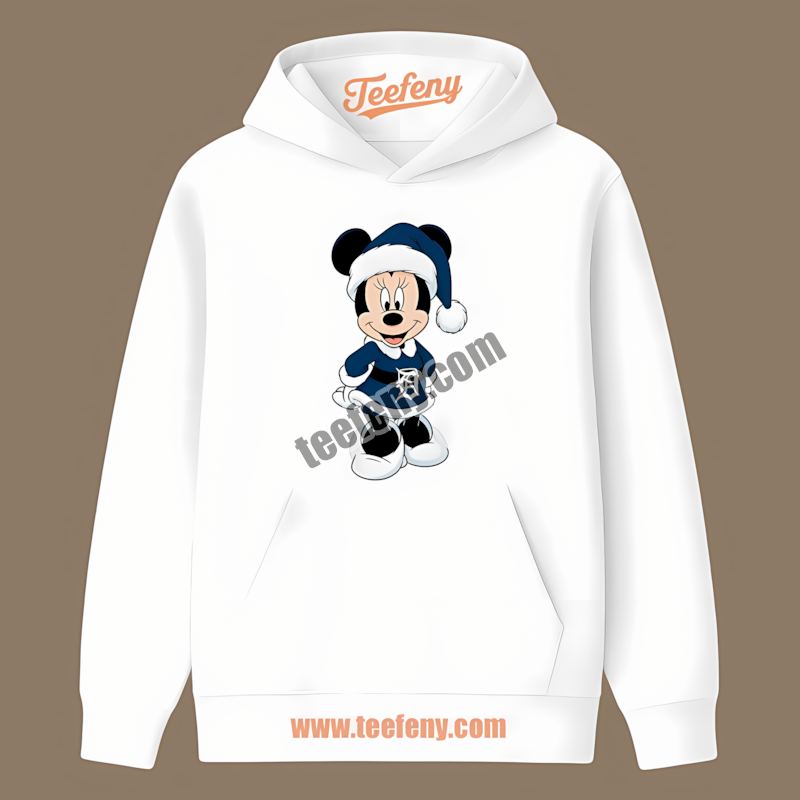 Detroit Tigers Minnie Mouse Christmas Unisex Hoodie Detroit Tigers Minnie Mouse Christmas Unisex Hoodie