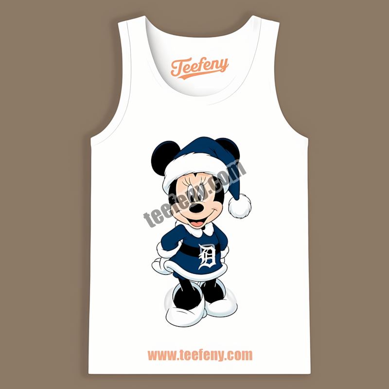 Detroit Tigers Minnie Mouse Christmas Unisex Tanktop Detroit Tigers Minnie Mouse Christmas Unisex Tanktop