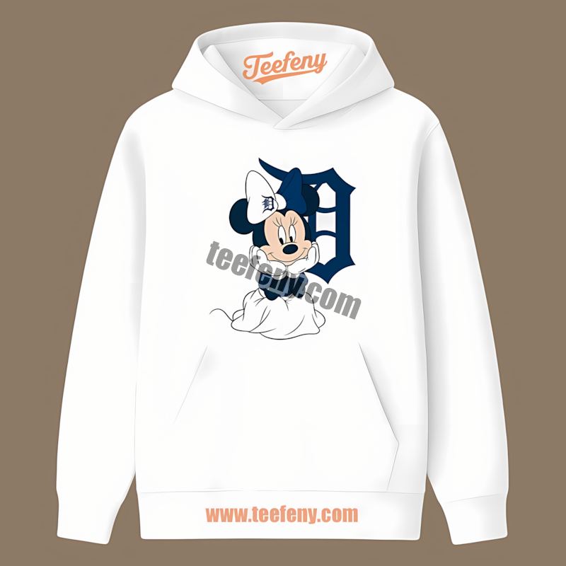 Detroit Tigers Minnie Mouse Cute Trendy Hoodie Detroit Tigers Minnie Mouse Cute Trendy Hoodie