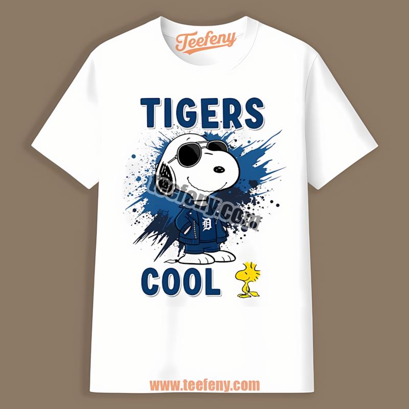 Detroit Tigers Snoopy Cool Retro Shirt